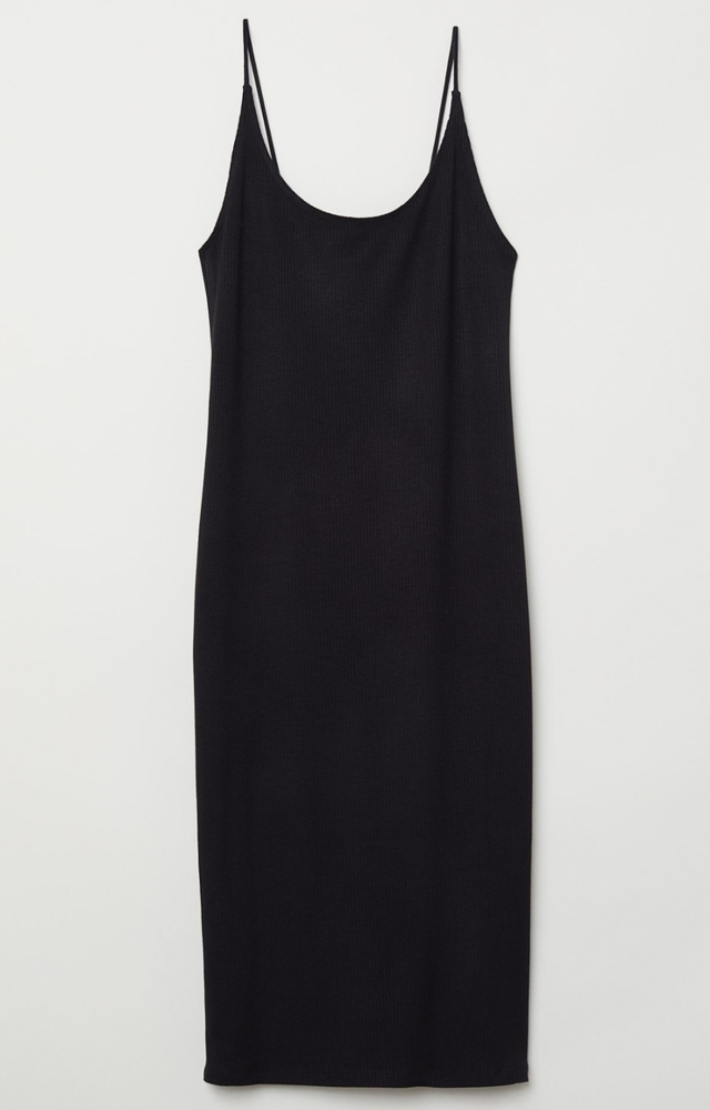 Ribbed Jersey Dress
